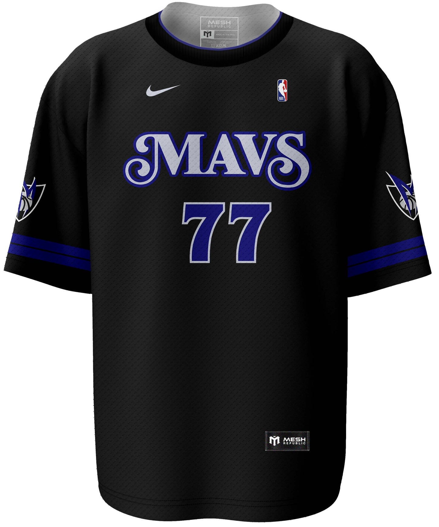 Mavericks City Edition Black Swingman Jersey