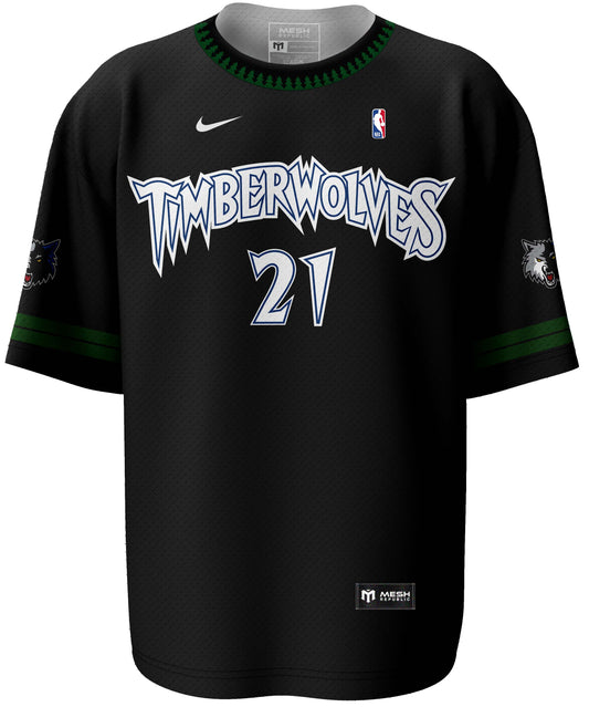 Timberwolves 2004 Classic Black Retro Jersey