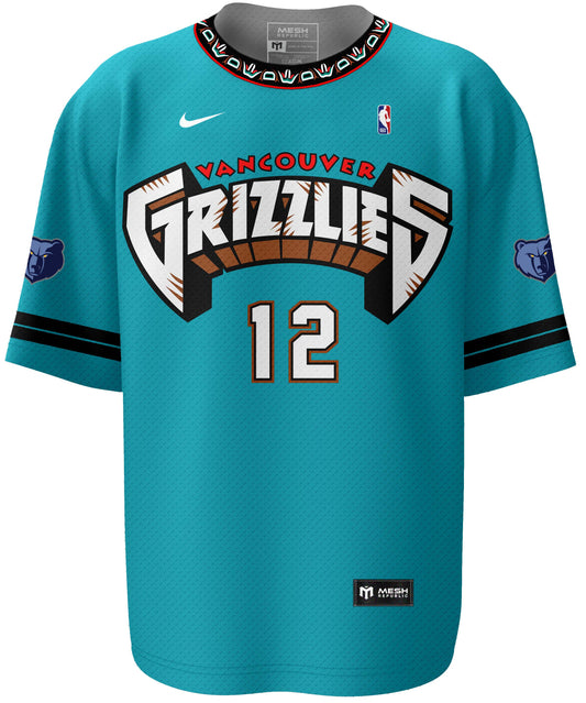 Vancouver Grizzlies Teal Retro Edition Jersey